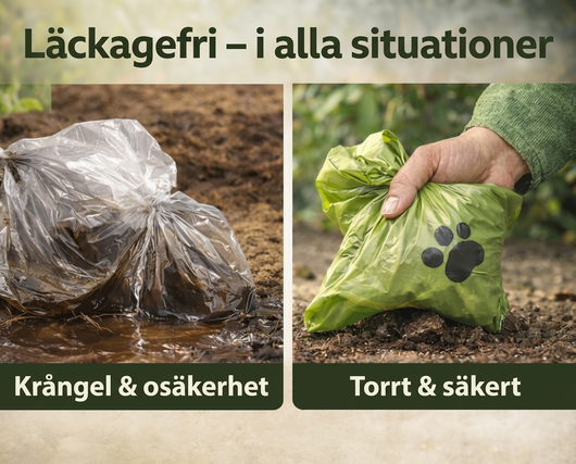Hundpåsar – Nedbrytbara & Läckagefria